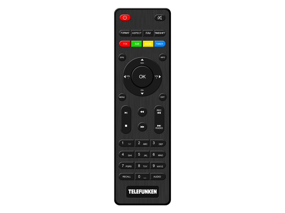 Ресивер DVB-T2 Telefunken TF-DVBT224 черный