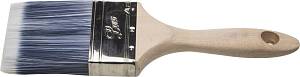 Кисть плоская STAYER "AQUA-LUX", искусственная щетина, неокрашенная профессиональная деревянная ручка, 75мм