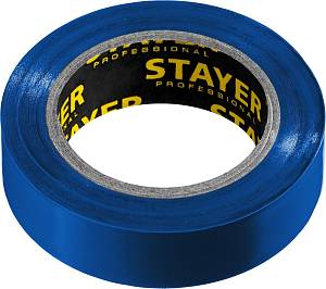 STAYER Protect-10 Изолента ПВХ, не поддерживает горение, 10м (0,13х15 мм), синяя 12291-B