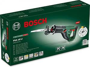 Сабельная пила Bosch PSA 18 LI аккум. 2800ход/мин