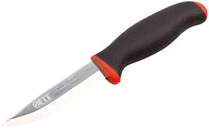 Нож строительный, нерж.сталь, прорезиненная ручка FIT