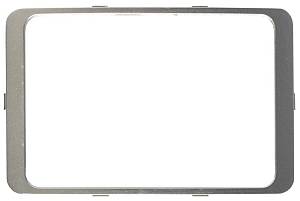 Вставка СВЕТОЗАР "ГАММА" декоративная, цвет светло-серый металлик, двойная SV-54176-SM