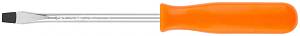 Отвертка "Эконом", CrV сталь, пластиковая оранжевая ручка 6х100 мм SL FIT
