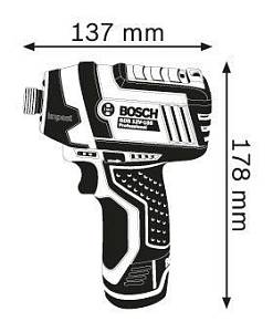Гайковерт ударный Bosch GDR 10,8-LI 12Вт аккум. патрон:быстрозажимной (кейс в комплекте)