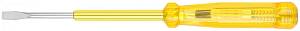 Отвертка индикаторная, желтая ручка, 100-250 В, 190 мм FIT