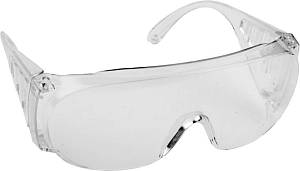 Очки защитные открытого типа, прозрачные, с боковой вентиляцией, DEXX. 11050