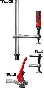 TW28-30-12-2K Зажимной элемент с фиксированной глубиной захвата для сварочных столов 300/120, 5 кН, 2К ручка BESSEY