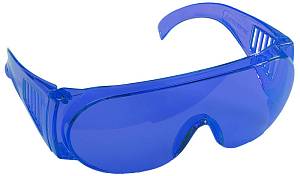 Очки STAYER "STANDARD" защитные с боковой вентиляцией, голубые 11047