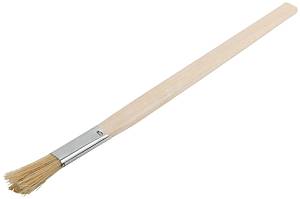 Кисть узкая, натуральная светлая щетина, деревянная ручка 15 мм FIT