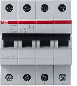 Автоматический выключатель ABB SH204L C63 4П 4,5кА 2CDS244001R0634