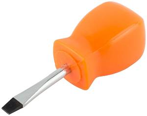 Отвертка &quot;Эконом&quot;, CrV сталь, пластиковая оранжевая ручка 5х38 мм SL FIT