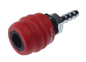 Переходник для компрессора 1/4" (8.9мм) быстросъемный штуцер "елочка" JTC